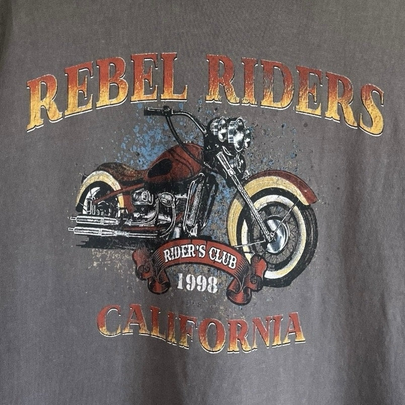 Full Tilt Grey Rebel Riders California Short Sleeve Graphic Tee
