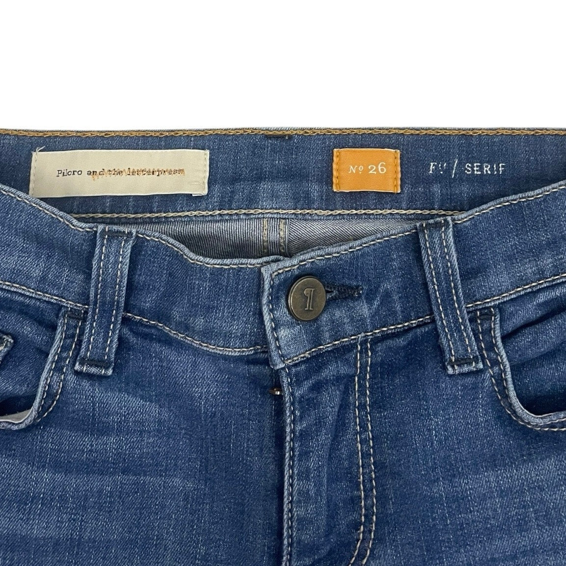 Pilcro and the Letterpress No. 26 Serif Skinny Jeans