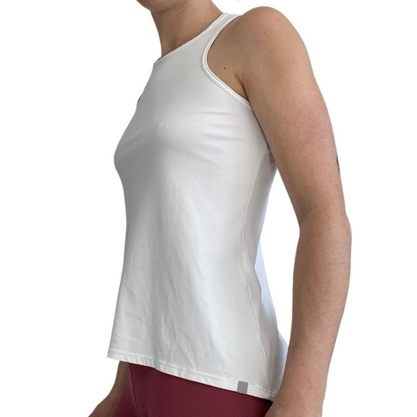 Donajo White Athletic Tank Top