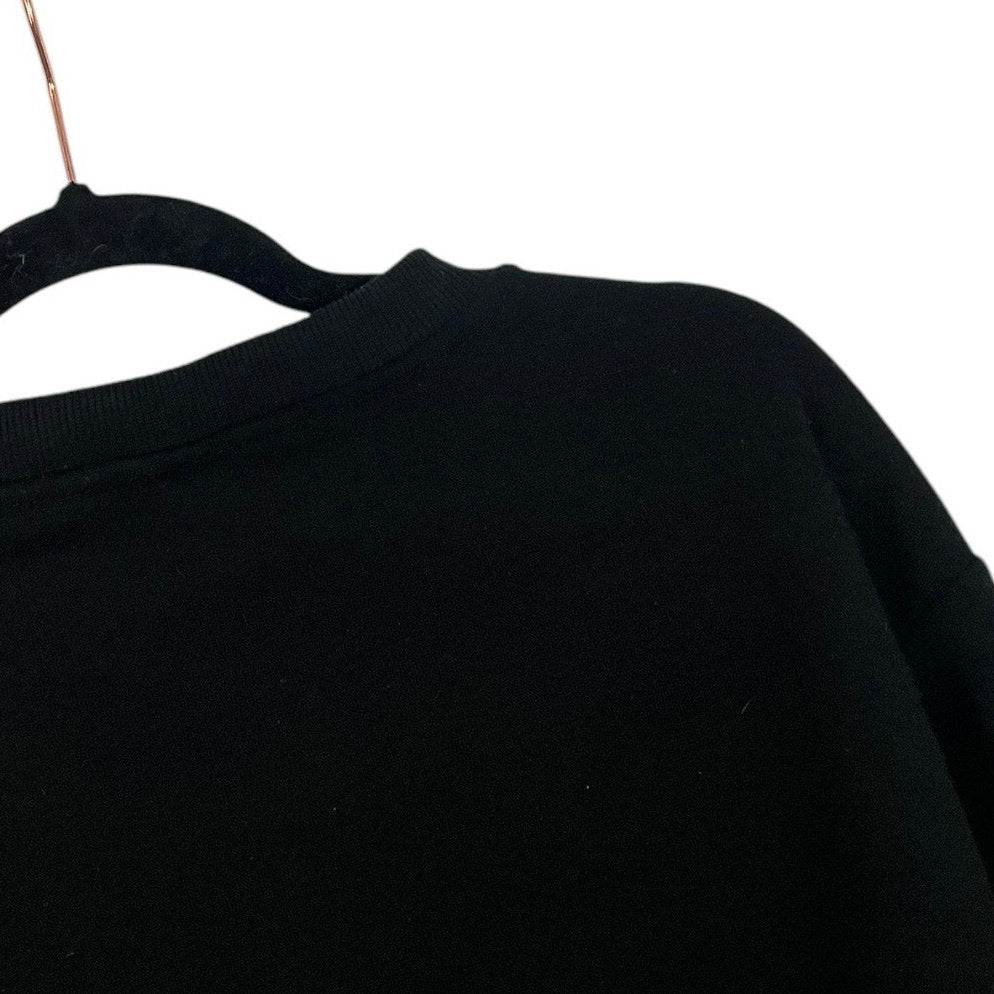 Original Deluxe Supply Mens Black Rose Crewneck Sweatshirt