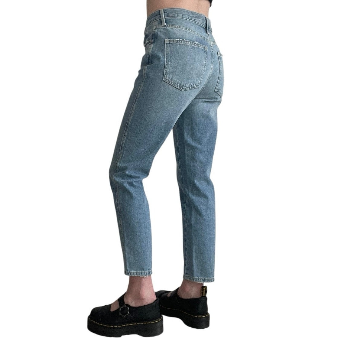 We The Free High Rise Straight Leg Jeans