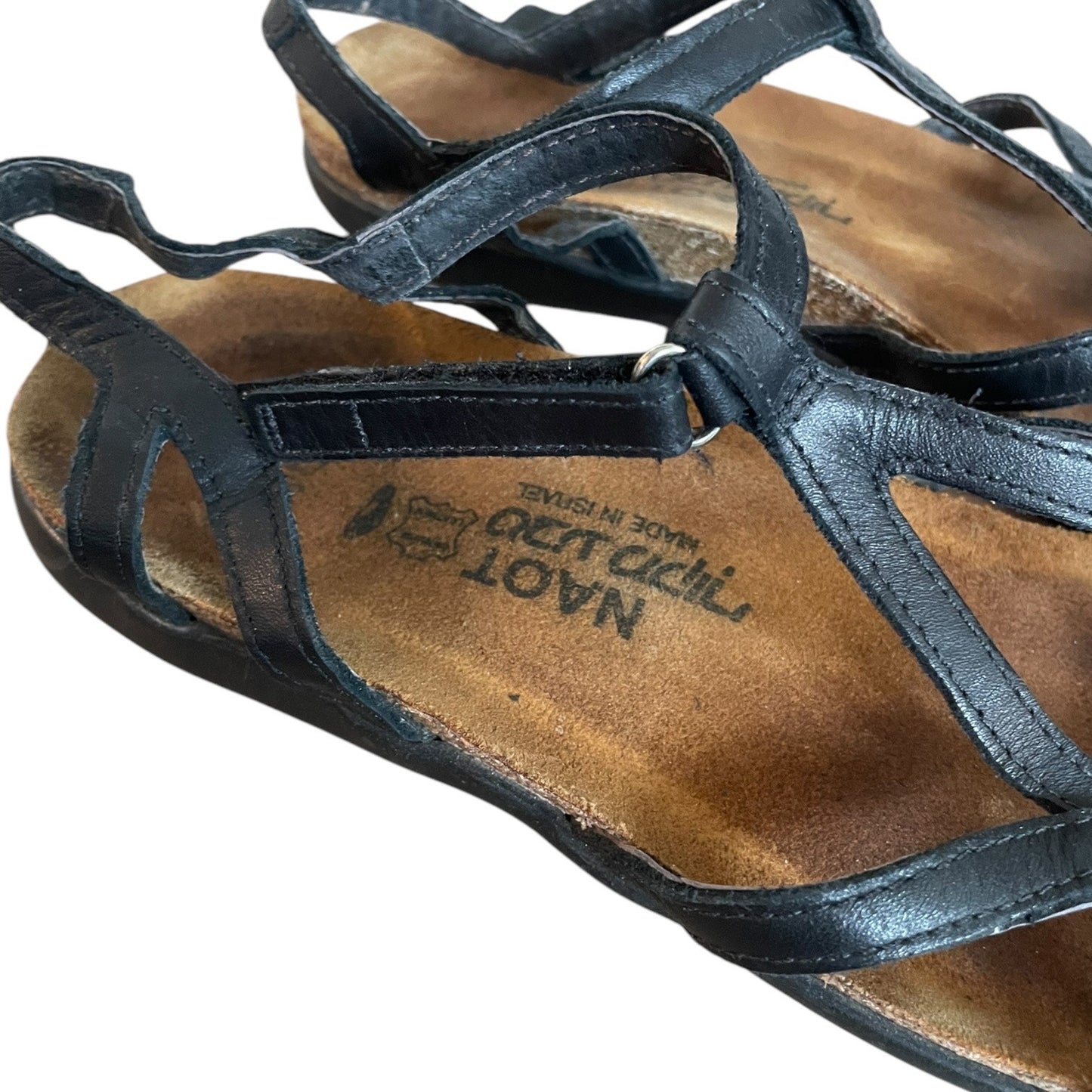 Naot Black Strappy Boho Sandals