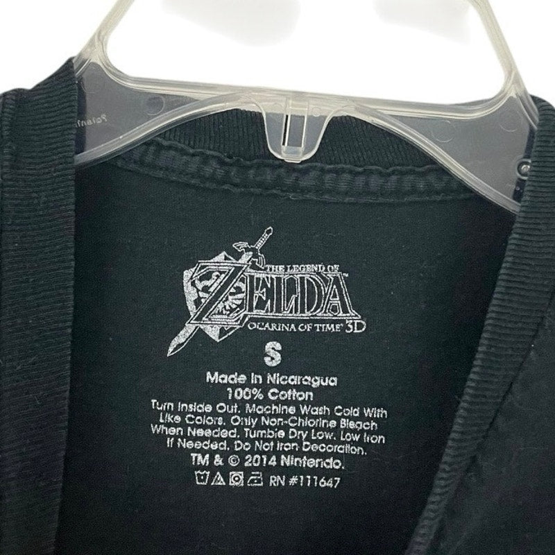 The Legend Of Zelda Black Short Sleeve Cotton Graphic Tee