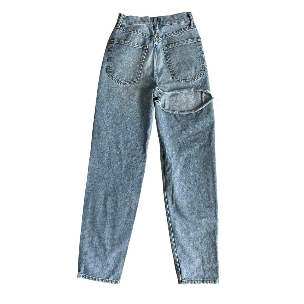 BDG Distressed Light Wash High-Rise Baggy Jeans