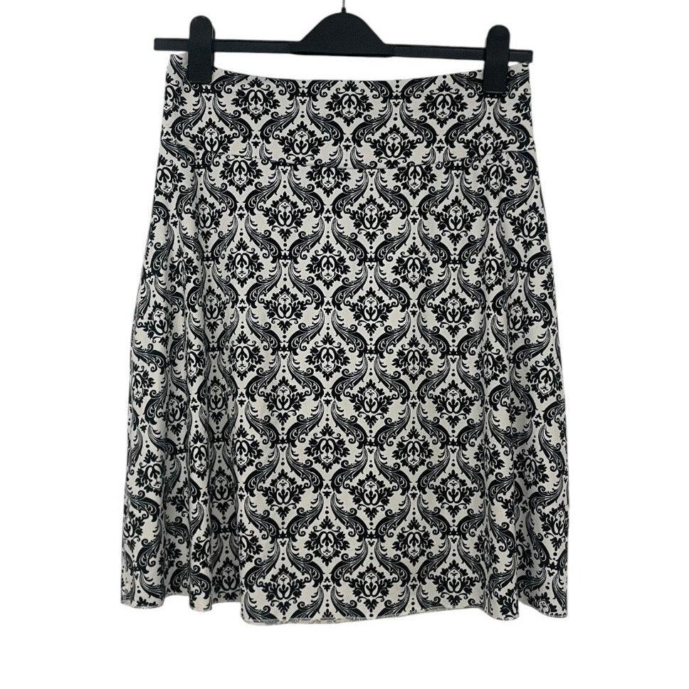 Tranquility by Colorado Clothing Black & White Damask Print Boho Skirt