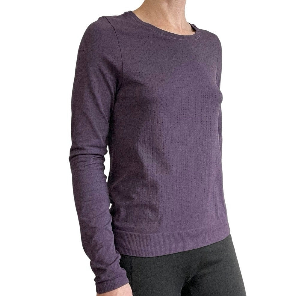 Purple Athletic Long Sleeve Active Top