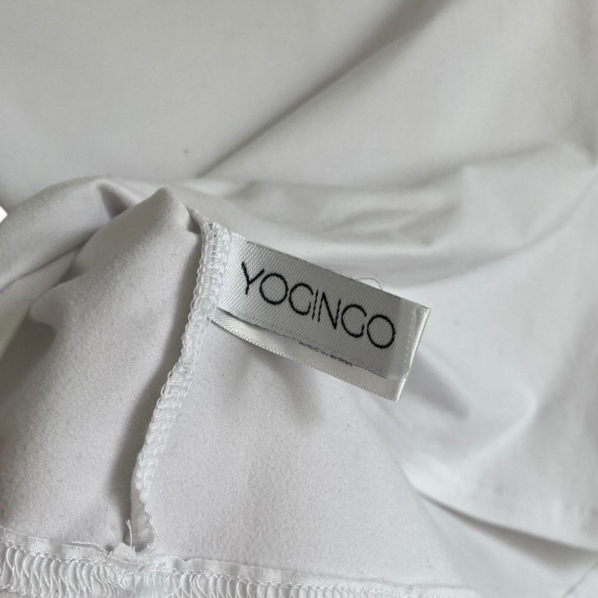 Yogingo White High Neck Long Sleeve Top