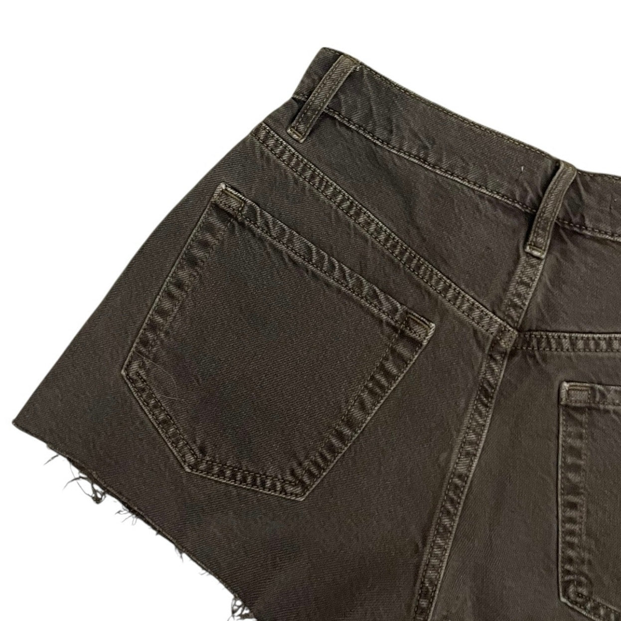 PacSun Brown Denim Vintage High Rise Mini Jean Shorts