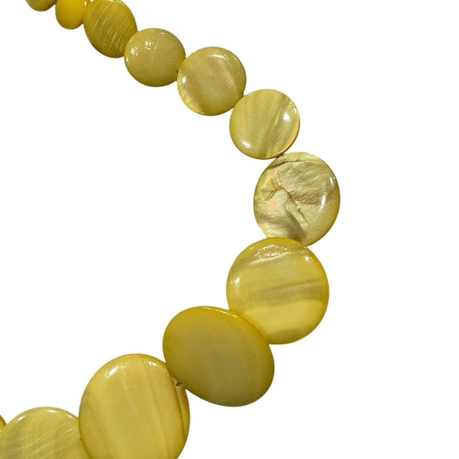 Yellow Marble Statement Necklace