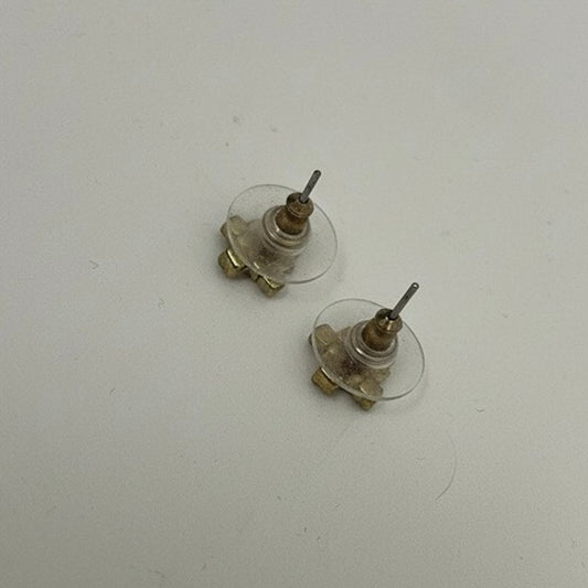 Vintage Rhinestone Gem Festive Christmas Tree Stud Earrings