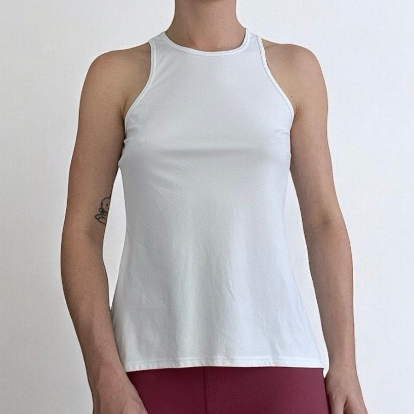 Donajo White Athletic Tank Top