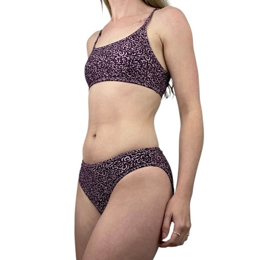 Purple Boho Reversible Double Sided Bikini