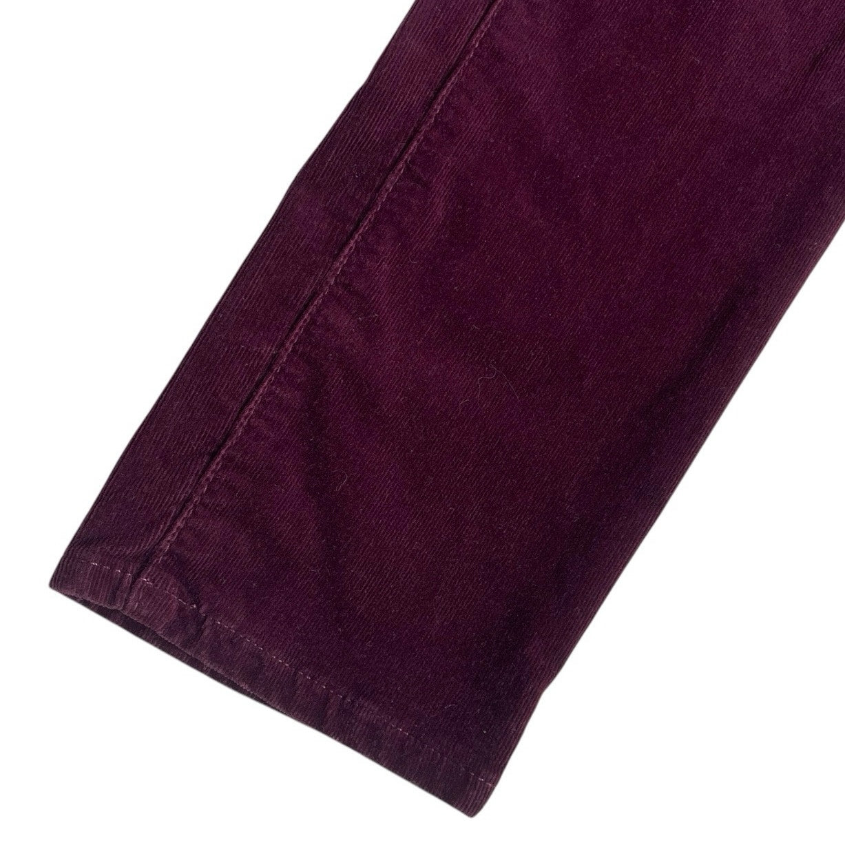 Ag Adriano Goldshmied The Prima Mid-Rise Cigarette Maroon Corduroy Pants