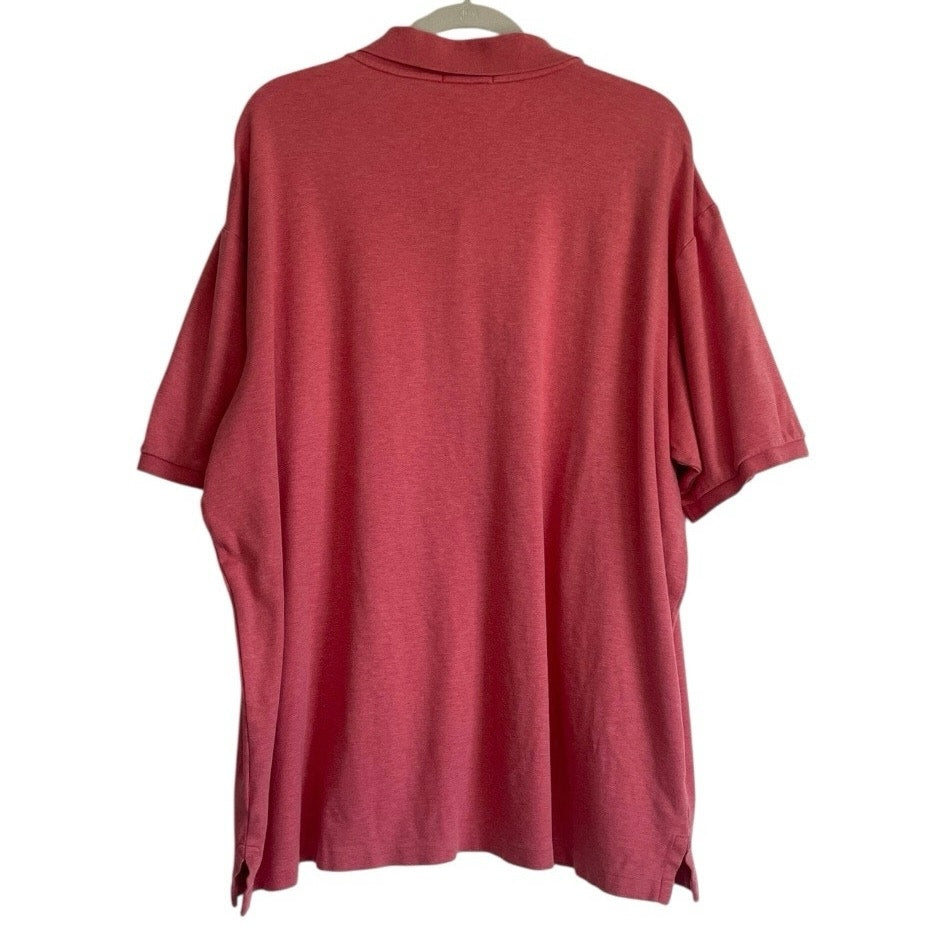 Polo Ralph Lauren Mens Coral Pink Short Sleeve Polo Shirt