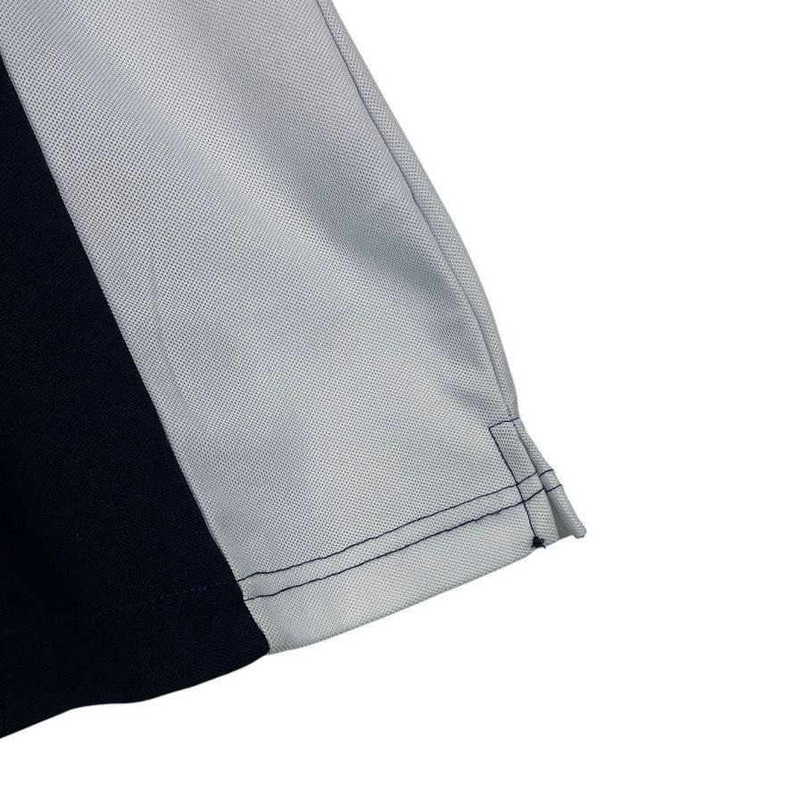 Nivo Sport Navy Blue & White Short Sleeve Active Quarter Zip Polo Golf Shirt