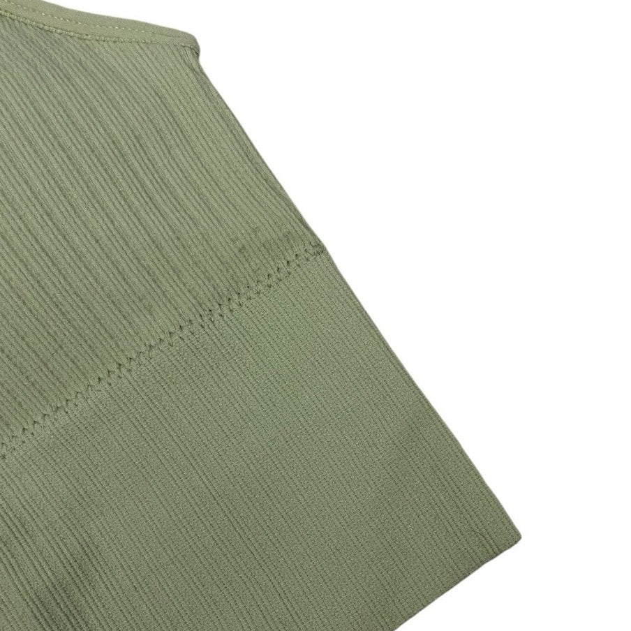 Light Green Ribbed Padded Cropped Tank Top