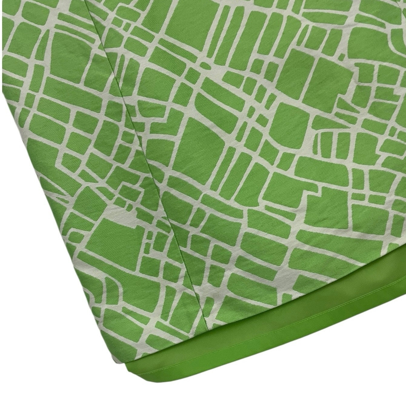 Doncaster Lime Green Geometric Dress