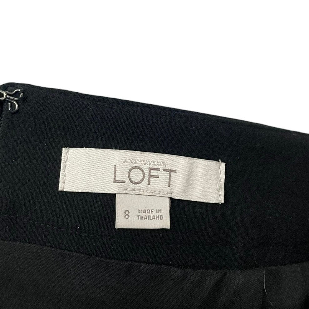 Ann Taylor LOFT Black A-Line Mini Skirt