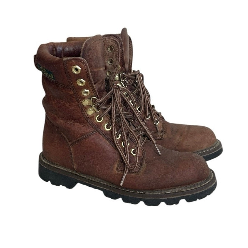 Vintage Colorado Genuine Leather Brown Oil Resistant Work Boots