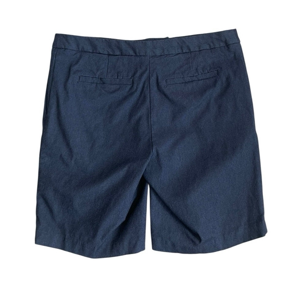 Mario Serrani Navy Blue Midi Shorts