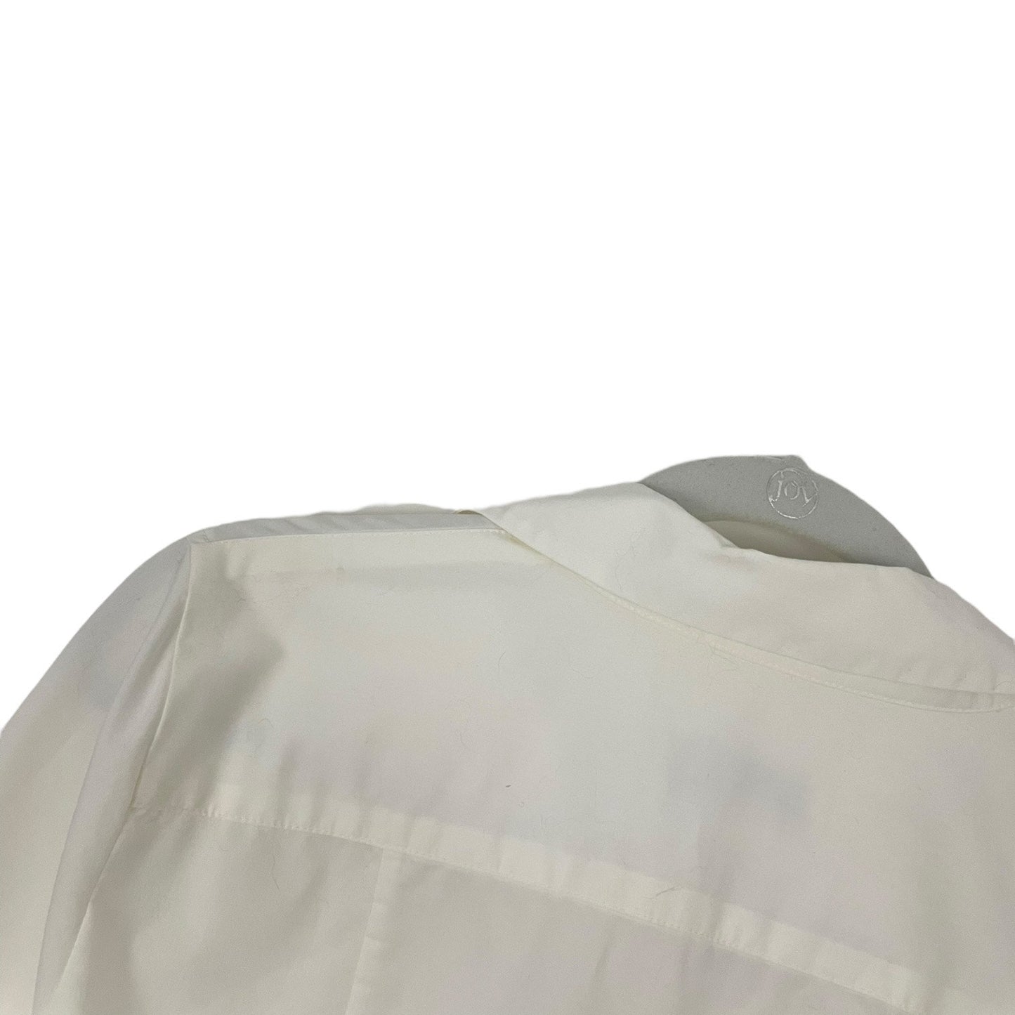 Doncaster Cream Long Sleeve Button Down Fitted Collared Blouse