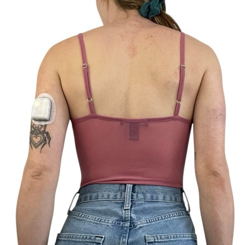 Forever 21 Sheer Pink Bodysuit