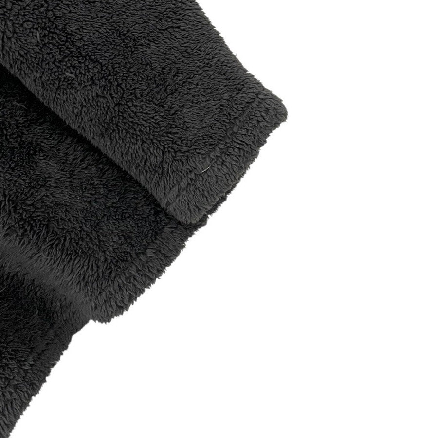 Arctic Point Vintage Fluffy Grey Faux Fur Quarter Zip