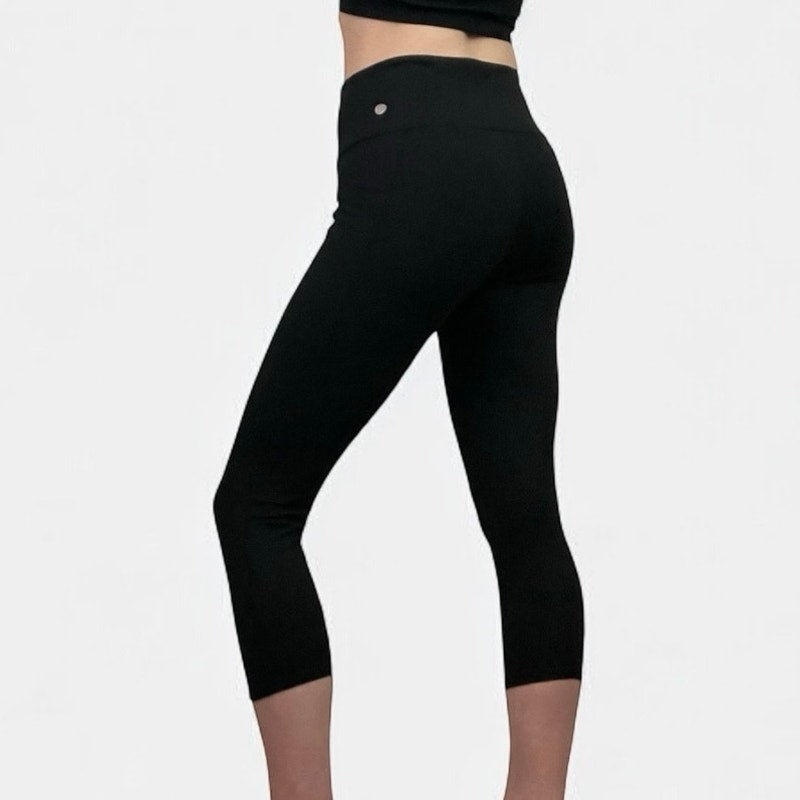 Zella Black Ankle Cropped Capris Active Leggings
