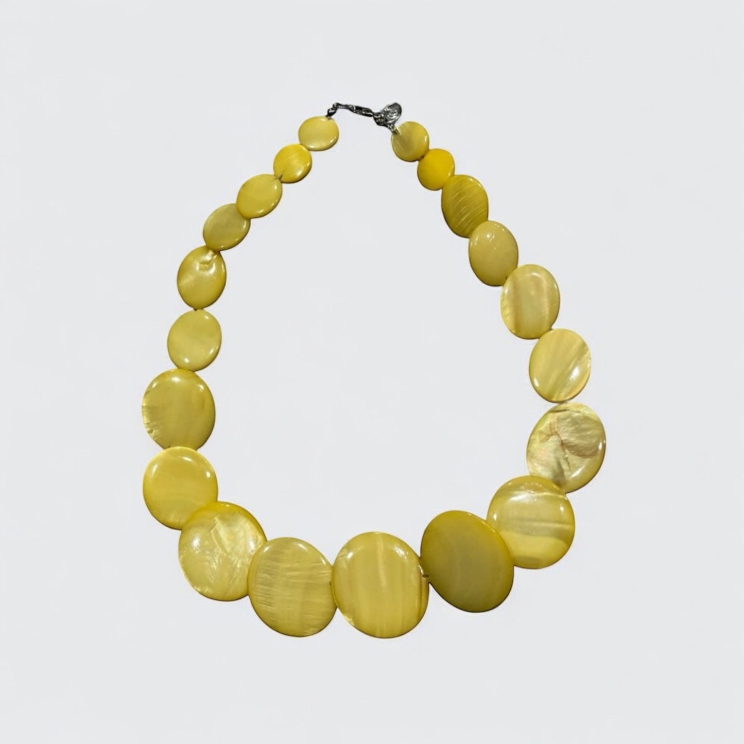 Yellow Marble Statement Necklace