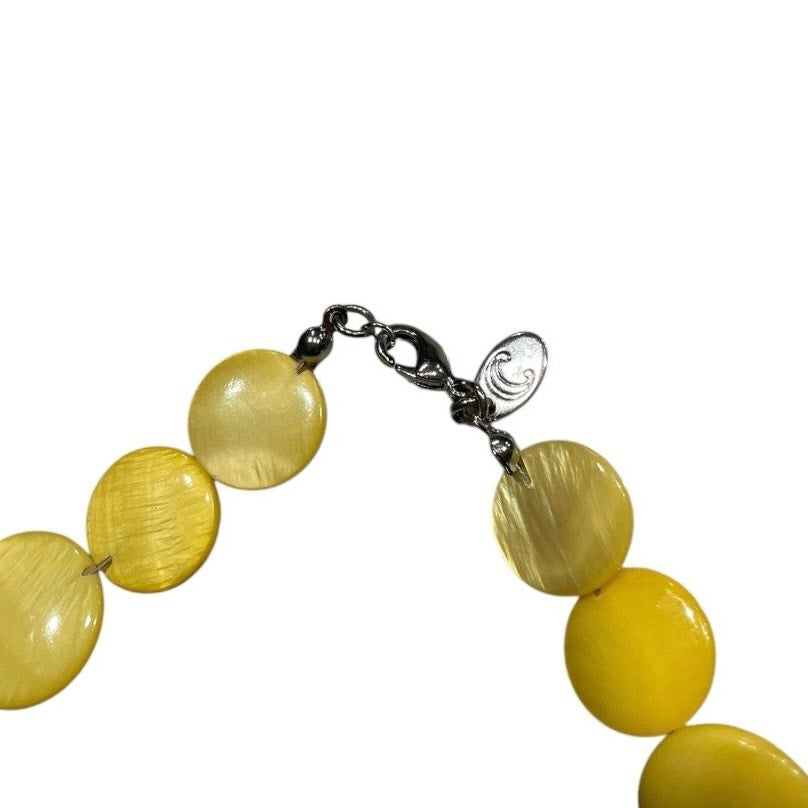 Yellow Marble Statement Necklace