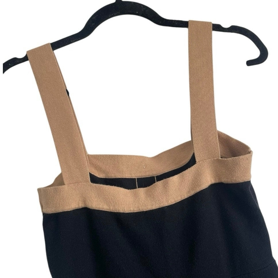 Lelis Soft Black with Beige Trim Jumpsuit