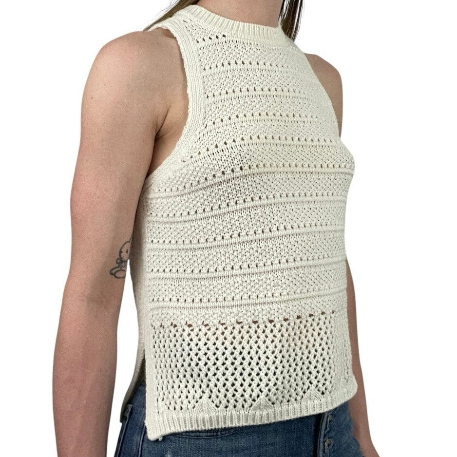 SO White Knit Tank Top