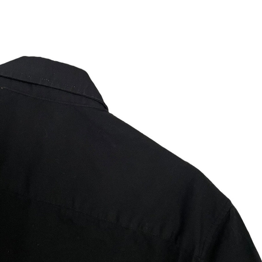 Consequence Mens Black Short Sleeve Button Down Shirt