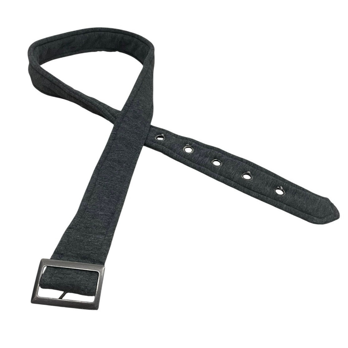Grey Chunky Fabric Belt
