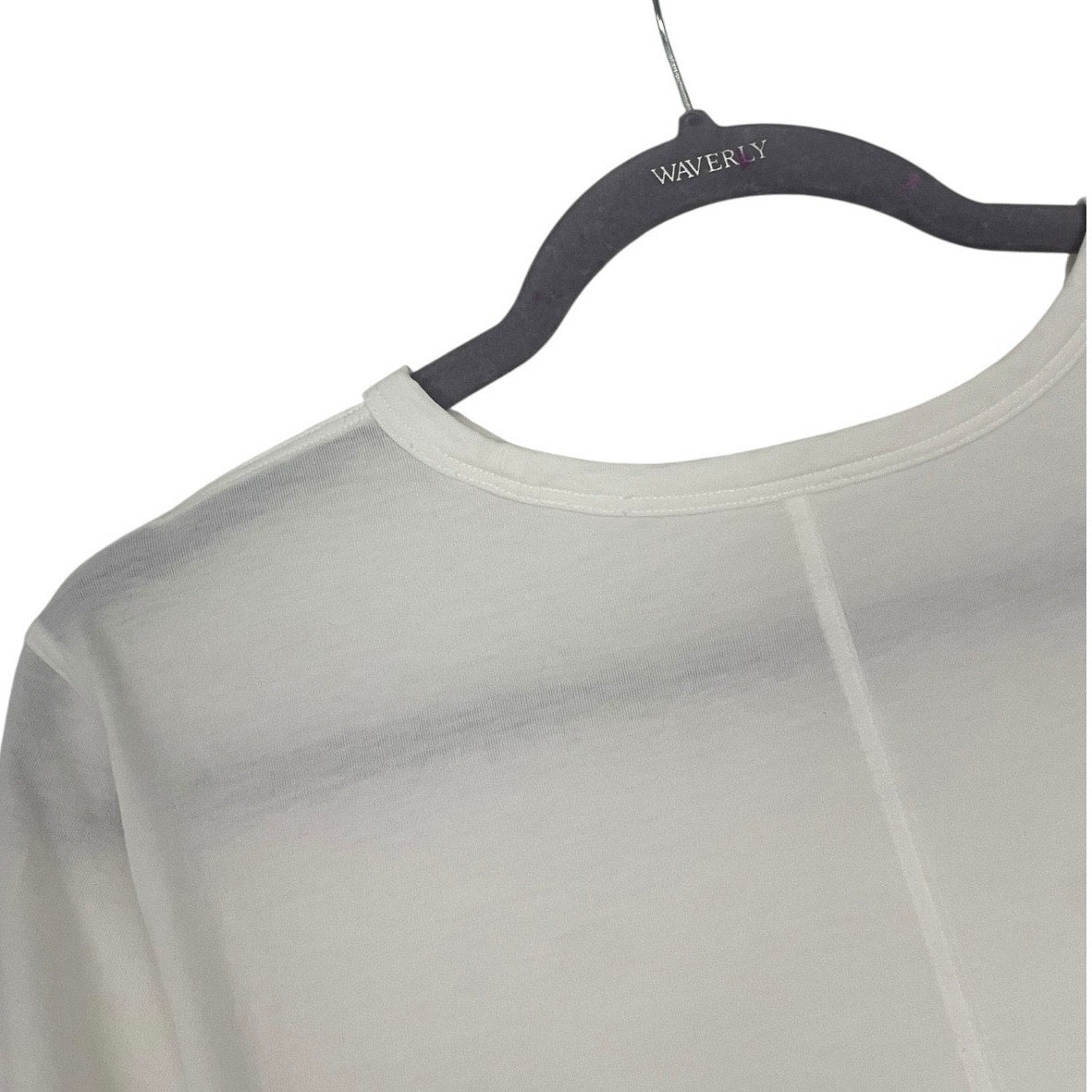 Lululemon Athletica White Short Sleeve Faux Wrap Top