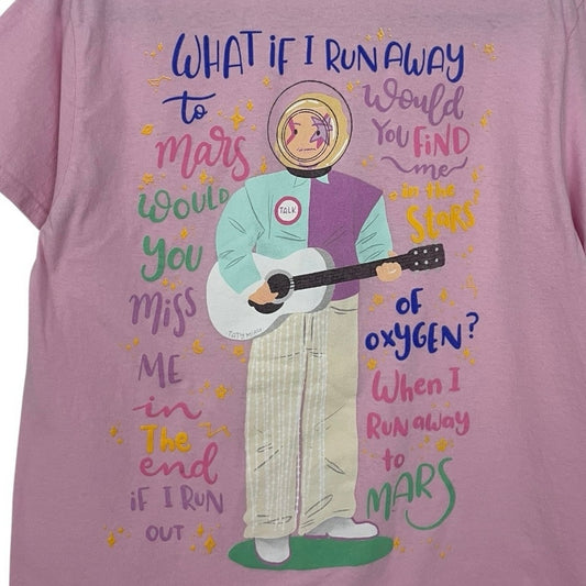 TALK Run Away to Mars Pink Graphic Tee
