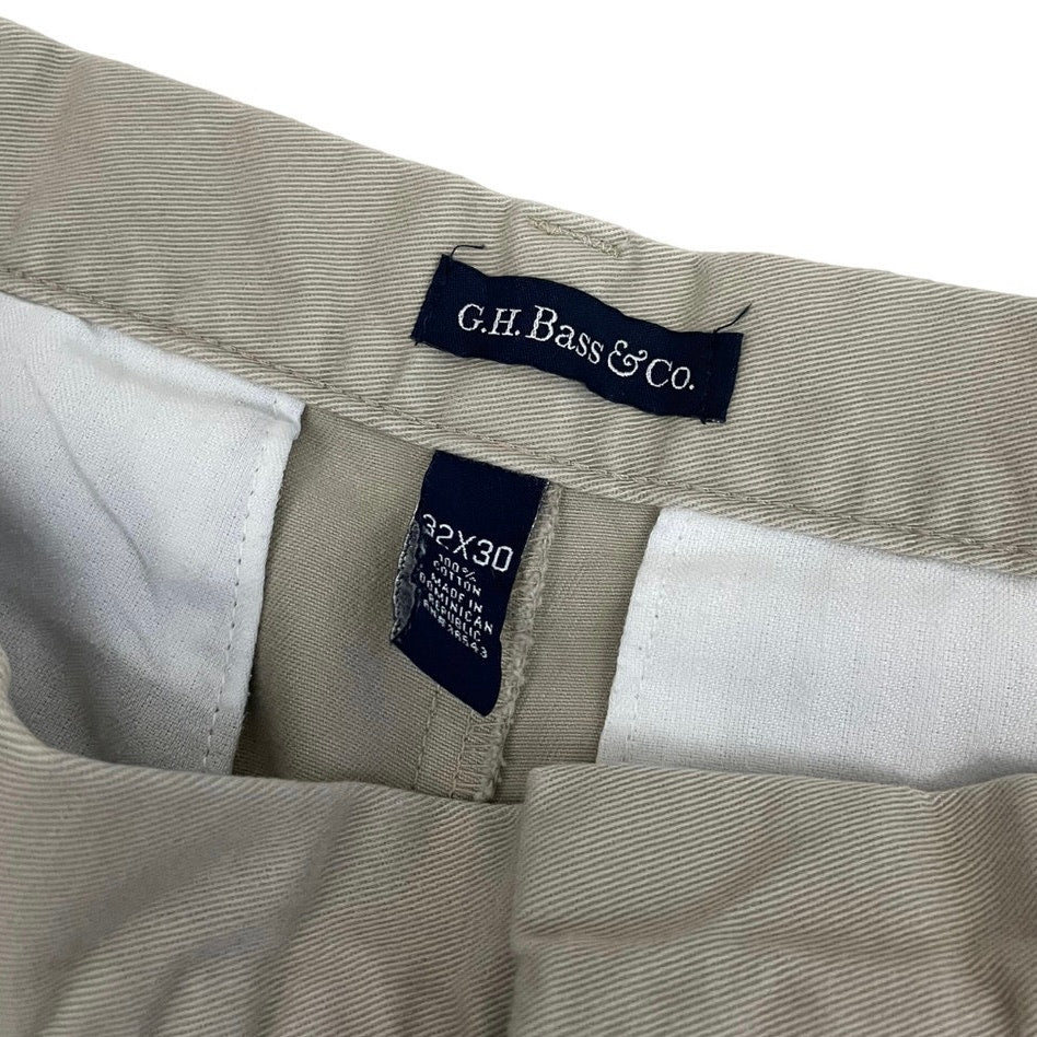 G.H. Bass & Co Mens Tan Cotton Trousers