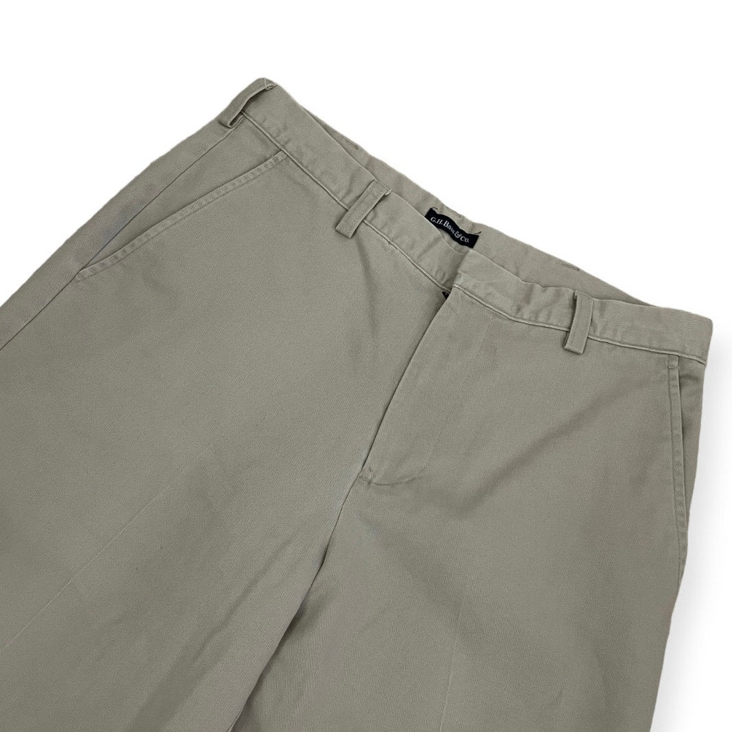 G.H. Bass & Co Mens Tan Cotton Trousers