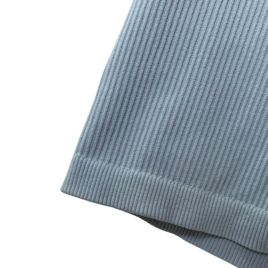 Light Blue Ribbed Tank Top