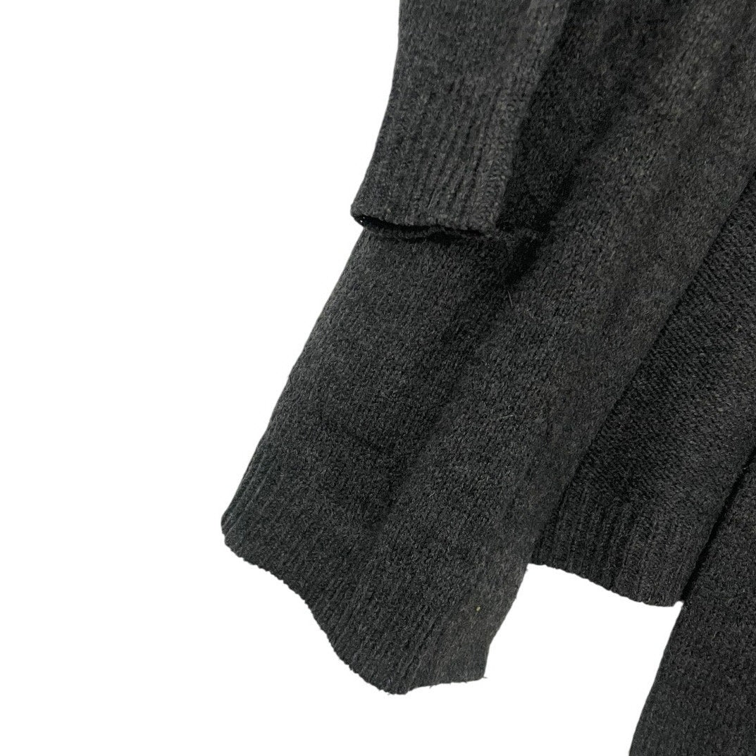 J. Jill Grey Knit Wool Cardigan Sweater