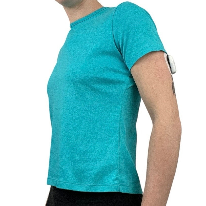 L.L. Bean Soft Blue Short Sleeve Top