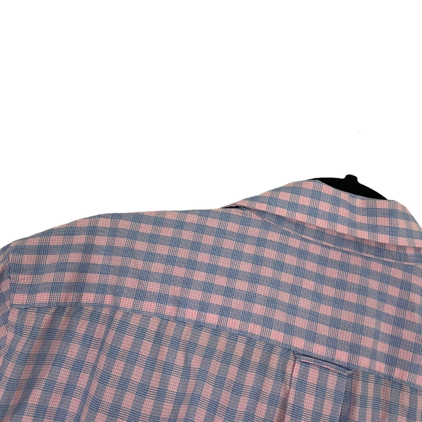 Croft & Barrow Mens Easy Care Pink & Blue Gingham Button Down Shirt