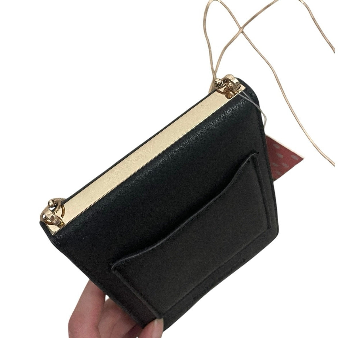 NWT Melie Bianco Ellie Black Leather Crossbody Purse