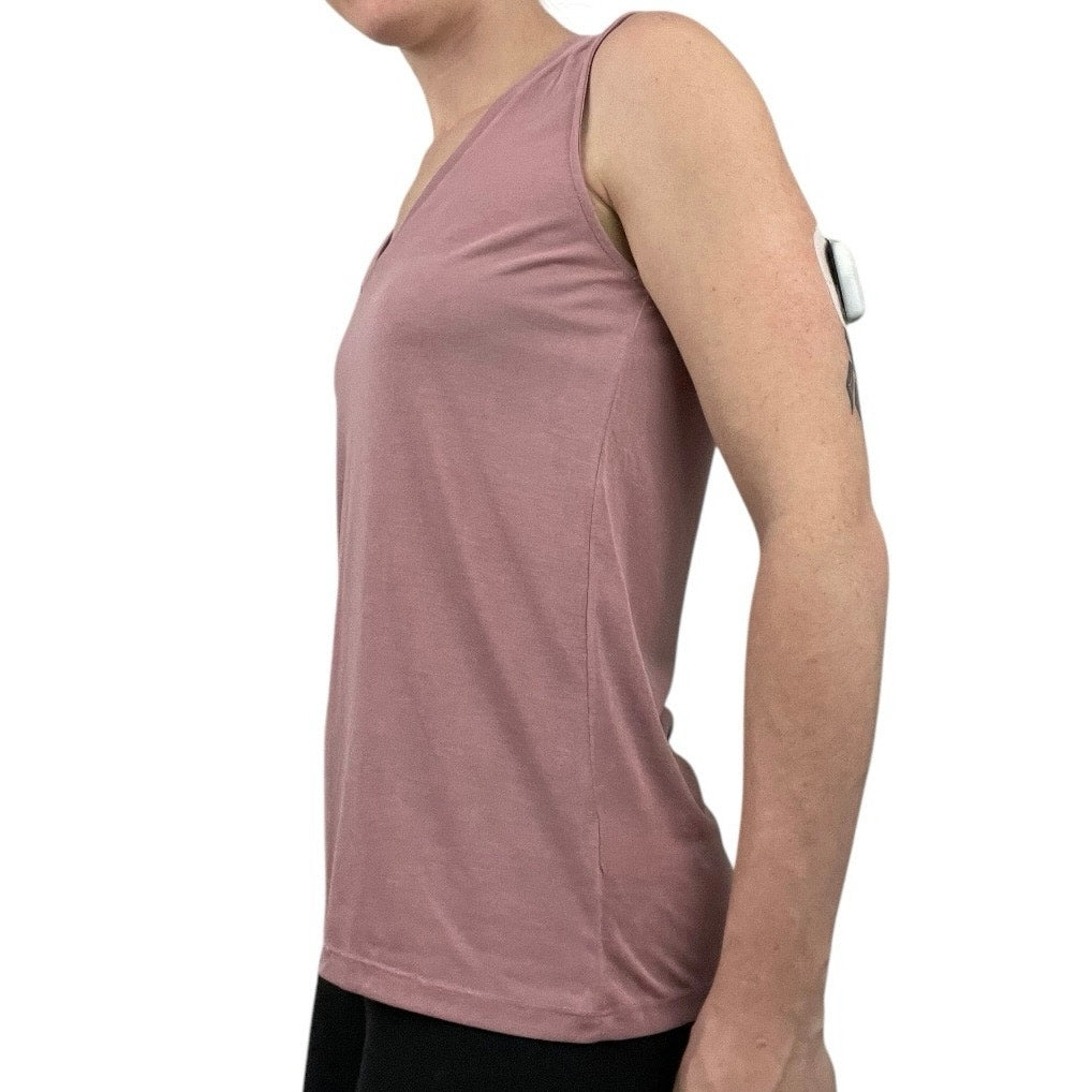 Lucky Brand Soft Pink V-Neck Tank Top