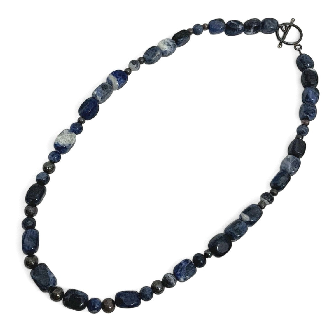 Blue Stone Beaded Necklace
