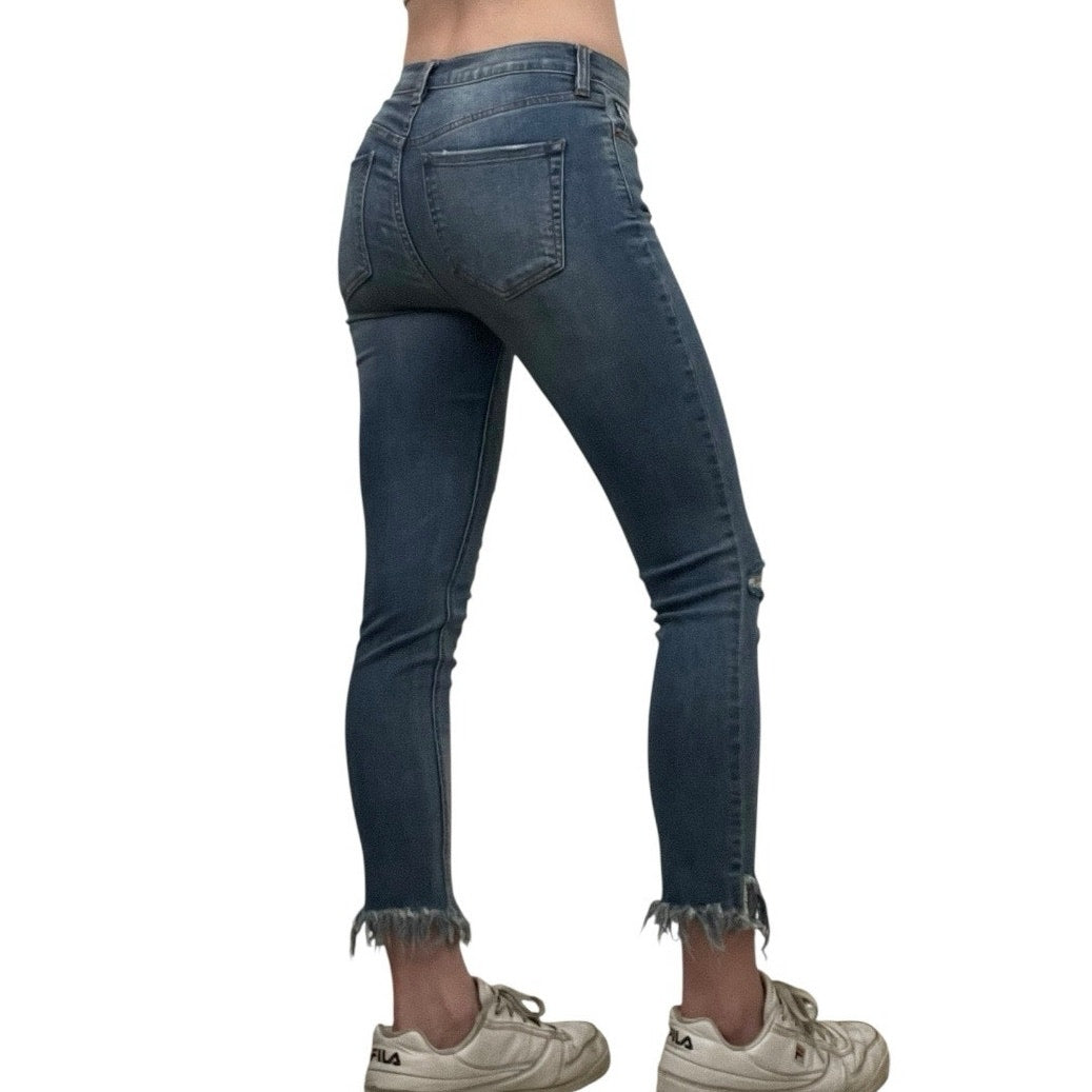 Free People Distressed Skinny Jeans