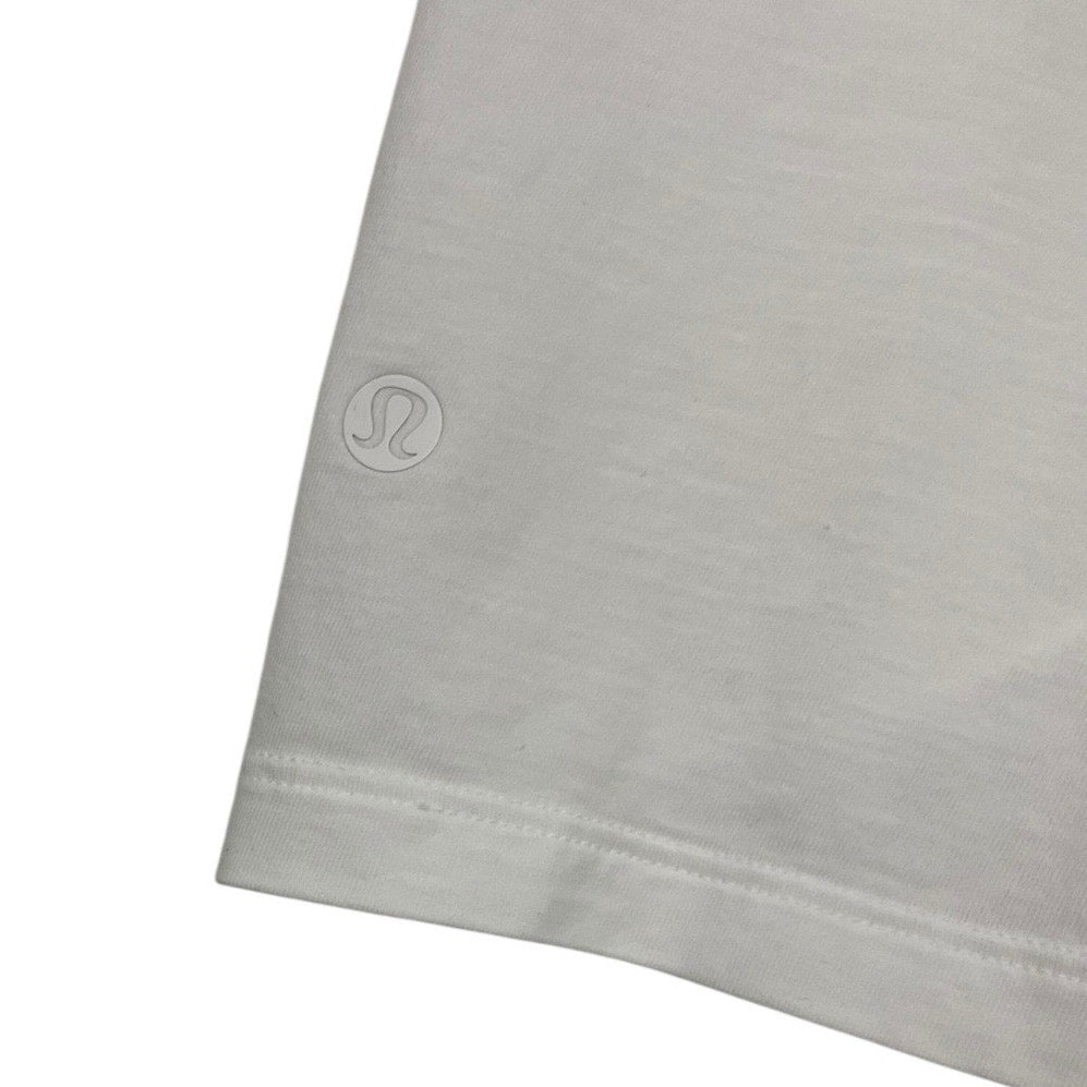 Lululemon Athletica White Short Sleeve Faux Wrap Top