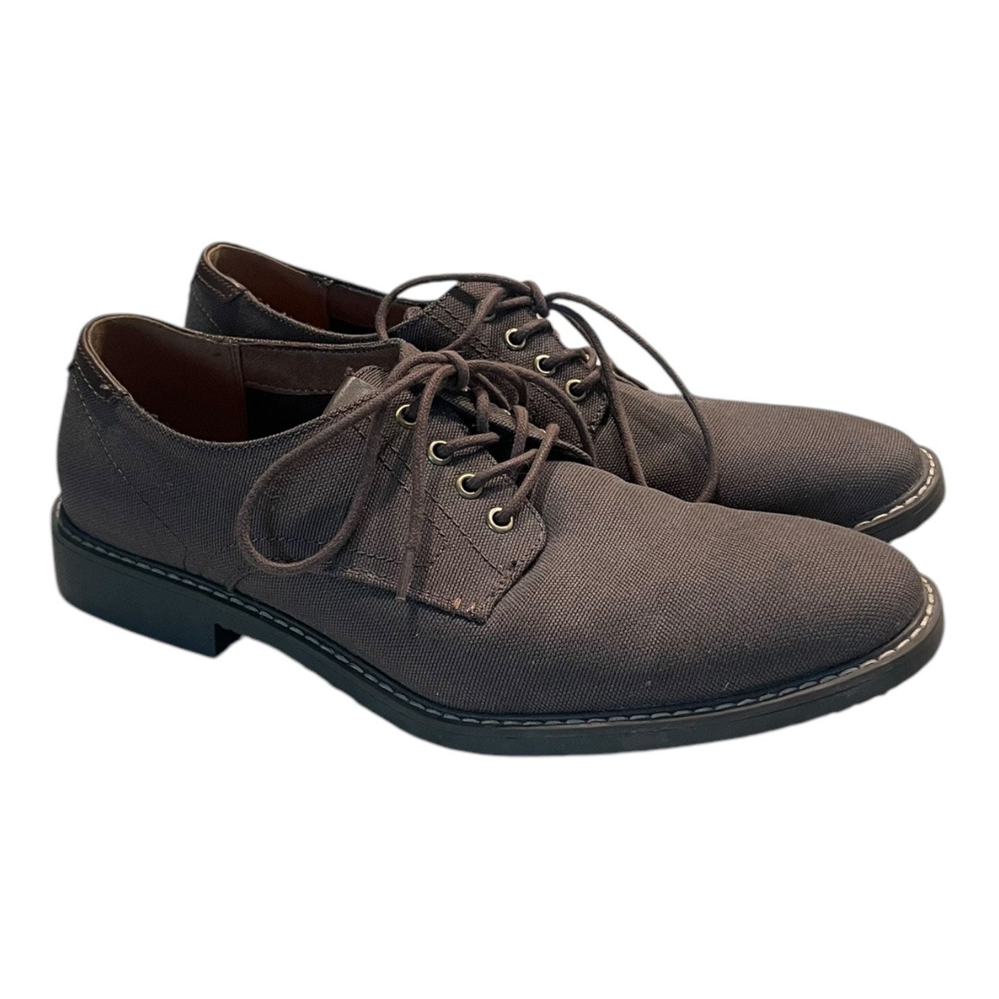 Guess Mens Brown Lace Up Dress Shoes