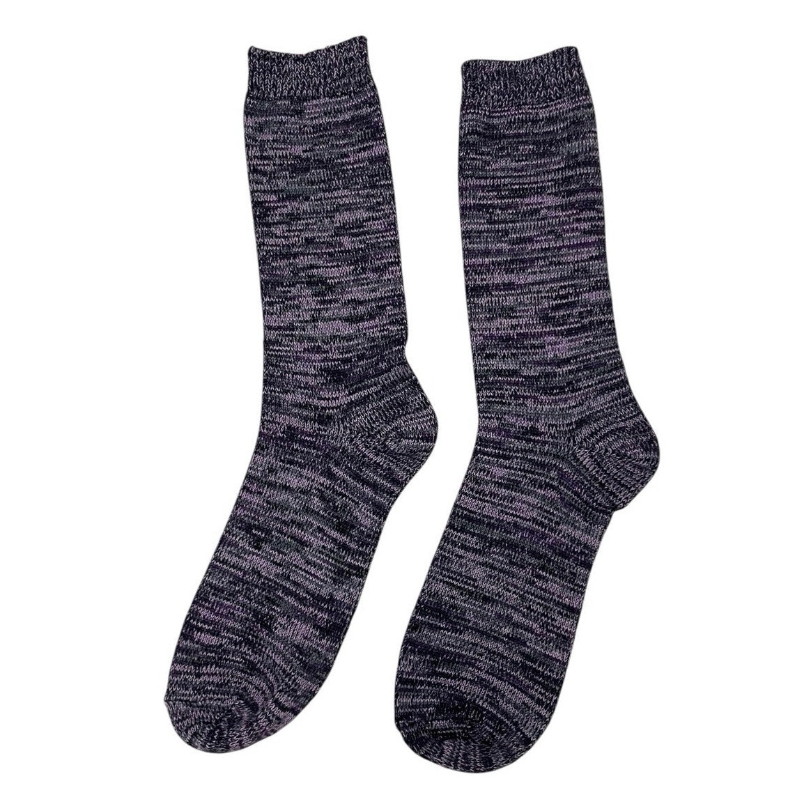 NWOT Purple & Black Mid Calf Socks