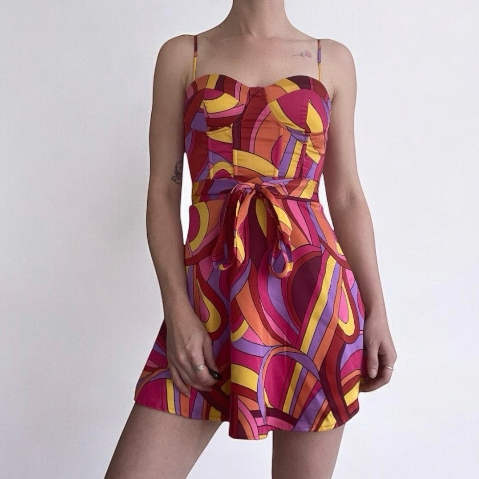 Forever 21 Vibrant Colorful Mini Dress